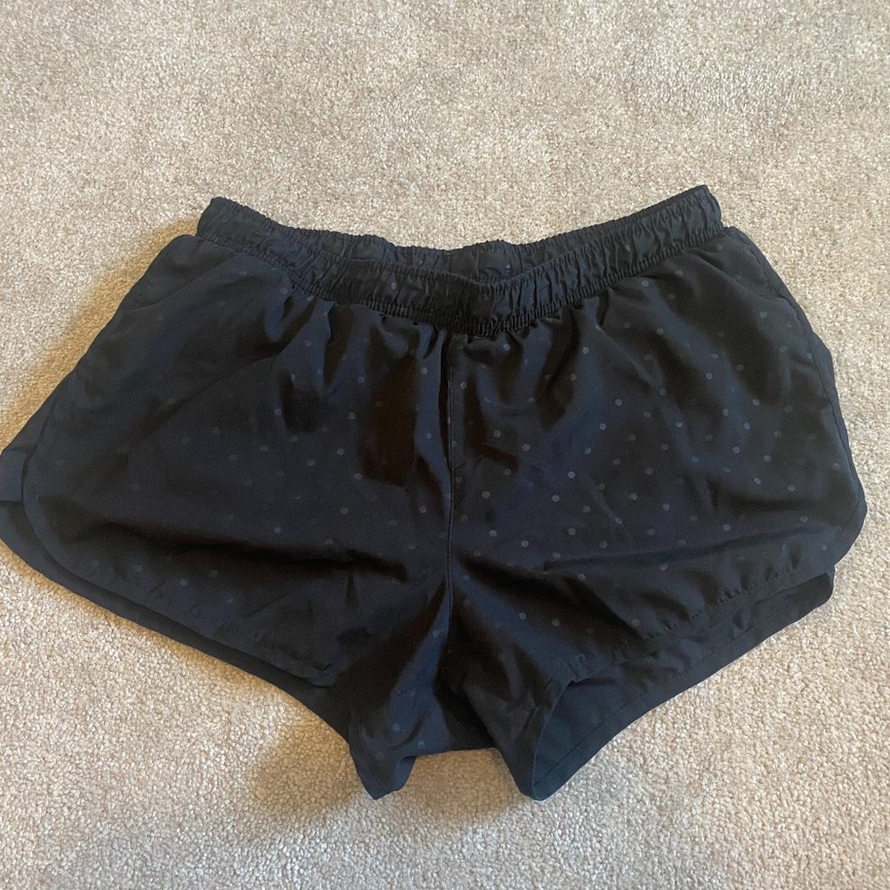 Black athletic shorts